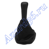 Ручка КПП ВАЗ 2110-12 с рамкой, винил /черная/ АЗАРД