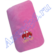 Подушка на ремень безопасности "Little Car", розовая